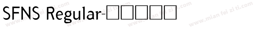 SFNS Regular字体转换